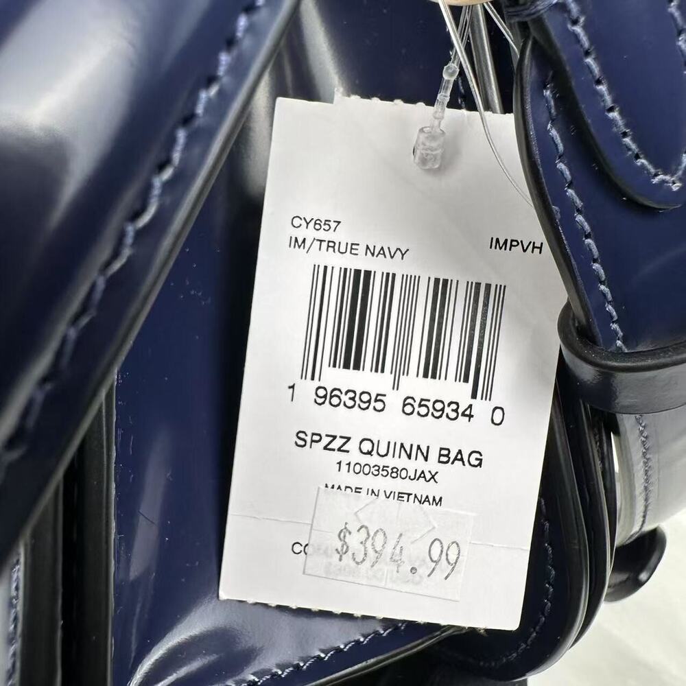 Coach Quinn Shoulder Crossbody Bag In Novelty Leather/True Navy CY657 NWT - Picture 6 of 9